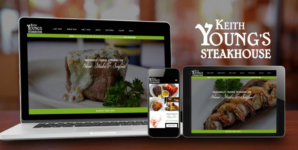 Madisonville Web Design | Keith Young's Steakhouse