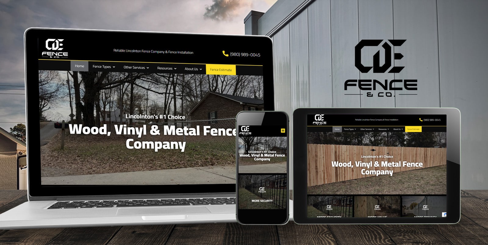 CDE Fence Lincolton NC portfolio slide