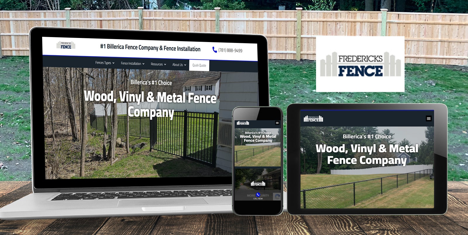 Fredericks Fence Billerica MA portfolio slide